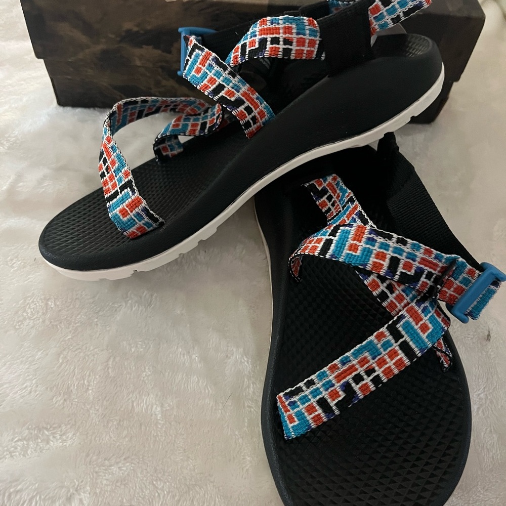 Chaco Tube Teal Kids Sandals